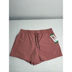 NWT Pacific Trail Women's Athletic Shorts Front /Side Pockets Dust Pink Size XL